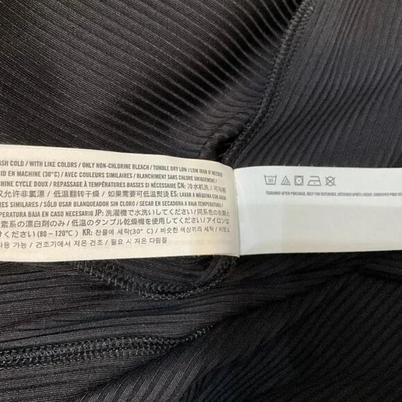 ABERCROMBIE & FITCH NWOT Black Bodycon Ribbed Maxi Dress Size S - Picture 6 of 8